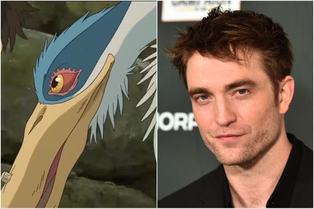 <p>Robert Pattinson plays the grey heron in ‘The Boy and the Heron’</p>